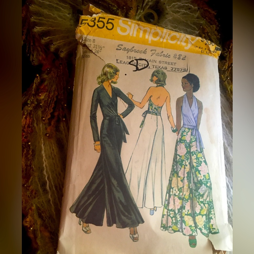 Vintage 1970’s simplicity jumpsuit/bells/palazzo sewing pattern
